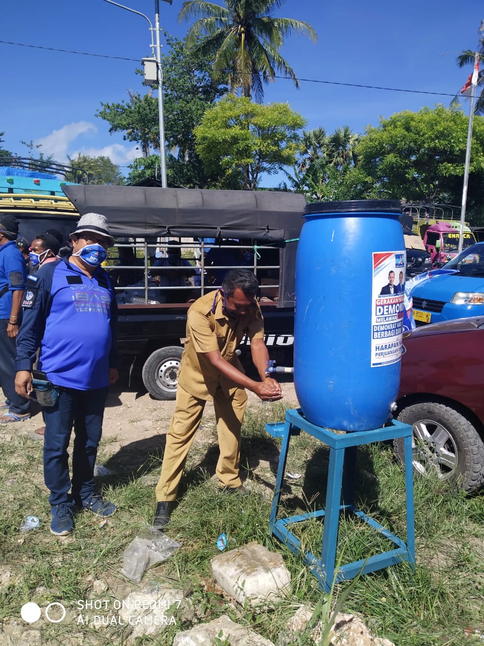 Lakukan AksiLawan Corona, Demokrat Kabupaten Kupang Sentuh Wilayah Oemofa