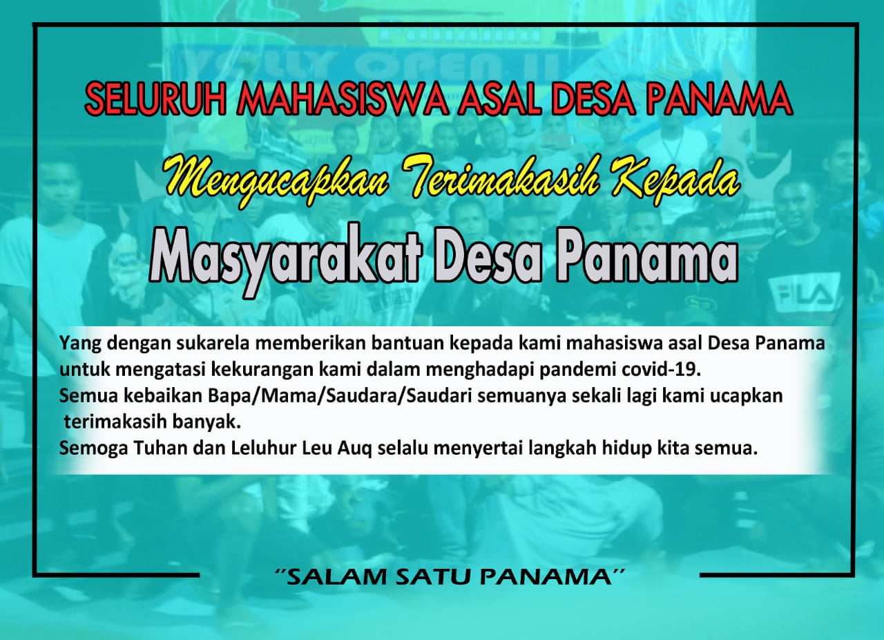 Masyarakat Desa Panama  Berikan Sumbangan Sukarela Pada  Mahasiswa  asal Desa Panama Lembata