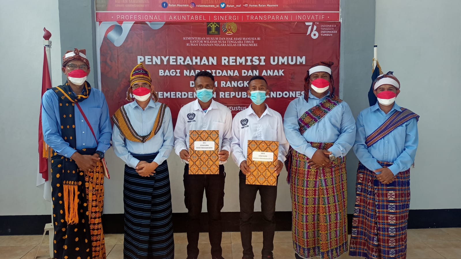 87 Warga Binaan Rutan Kelas 2B Maumere Dapat Remisi Hari Kemerdekaan