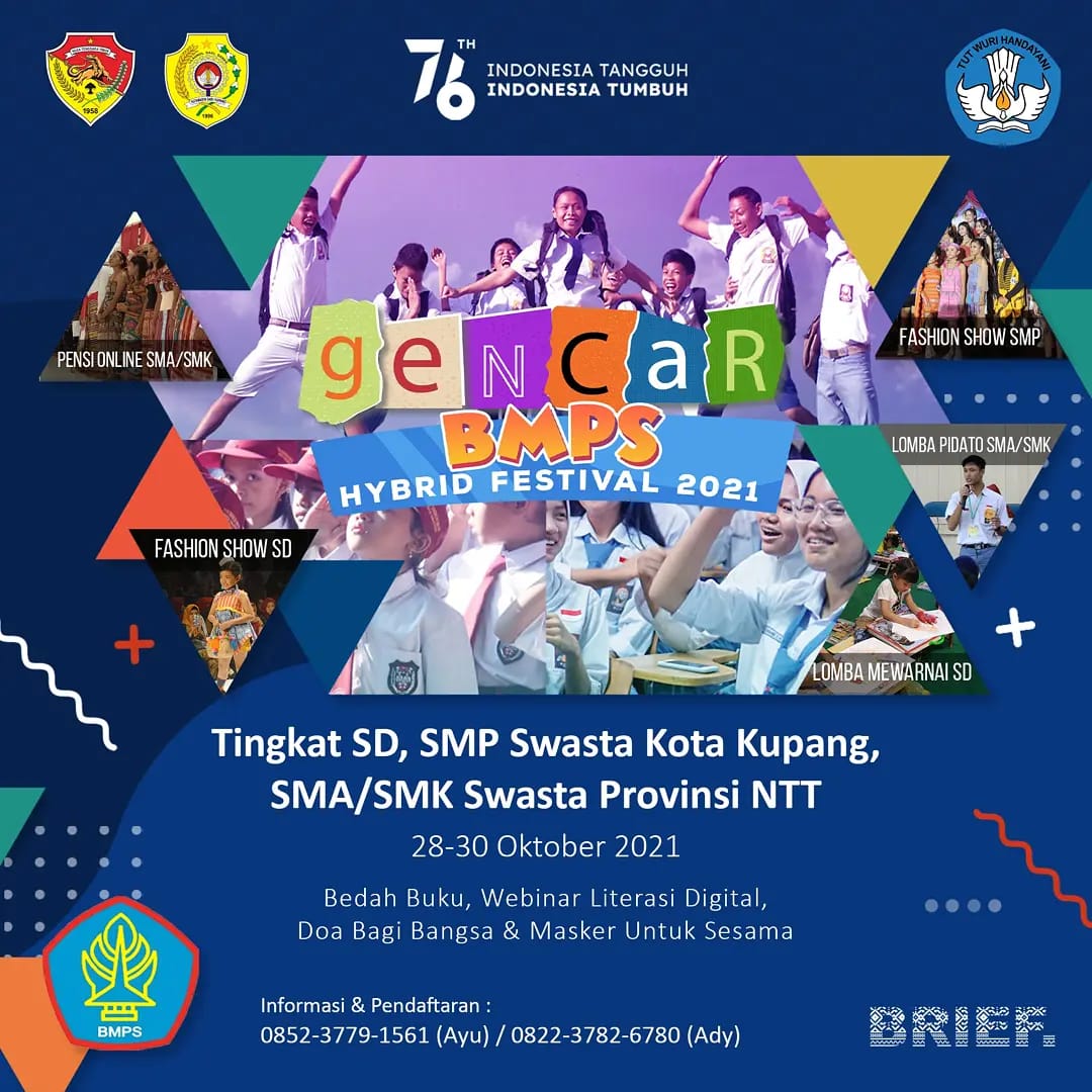 Jelang Sumpah Pemuda BMPS NTT Hybrid Festival 2021 Semua Sekolah Swasta Dilibatkan 