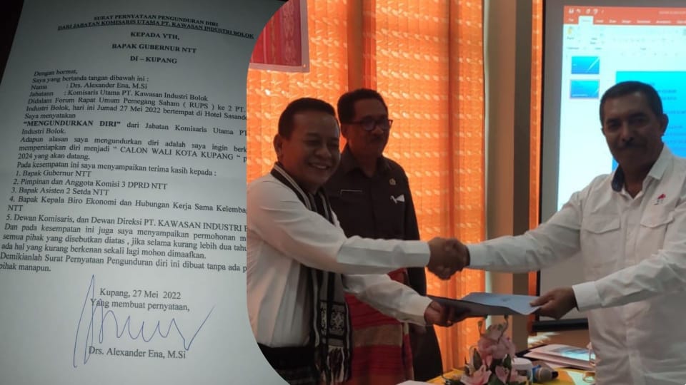 Komisaris Utama PT.Kawasan Industri Bolok Kupang Resmi Mengundurkan Diri