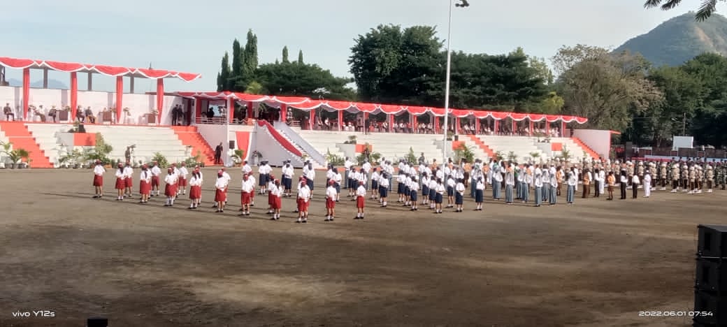 Presiden Joko Widodo Pimpin Upacara Hari Lahir Pancasila 1 Juni di Lapangan Pancasila Ende 