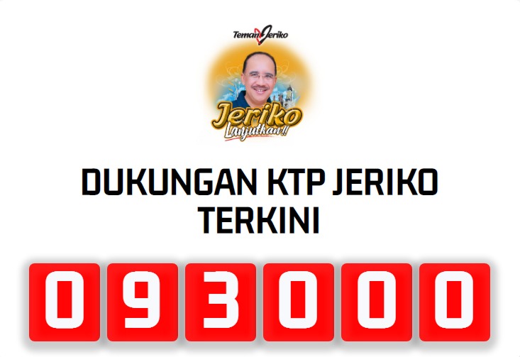 Terus Meningkat Dukungan KTP Untuk Jeriko Capai 93.000