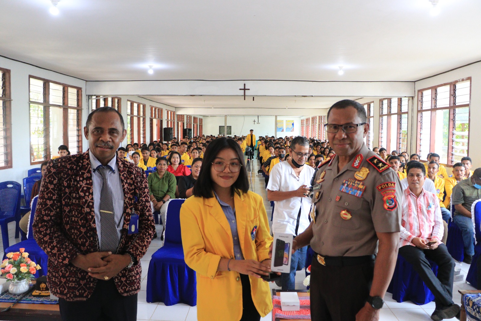 Kapolda NTT Berikan Kuliah Umum Kepada 440 Orang Mahasiswa UKAW