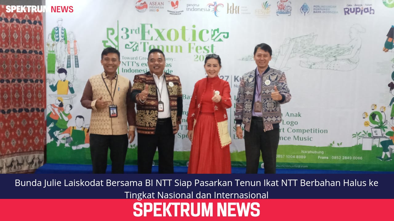 Julie Laiskodat Bersama BI NTT Siap Pasarkan Tenun Ikat NTT Berbahan Halus ke Pasar Nasional