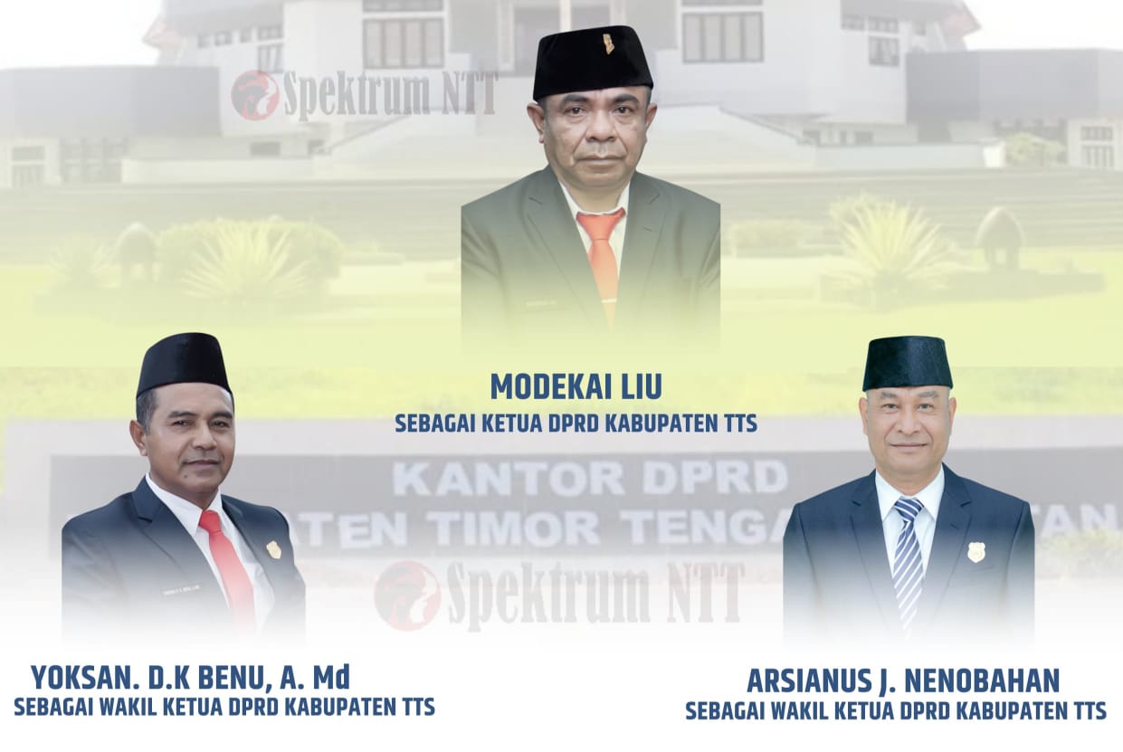 Tiga Orang Pimpinan DPRD TTS Periode 2024-2029 Resmi Dilantik