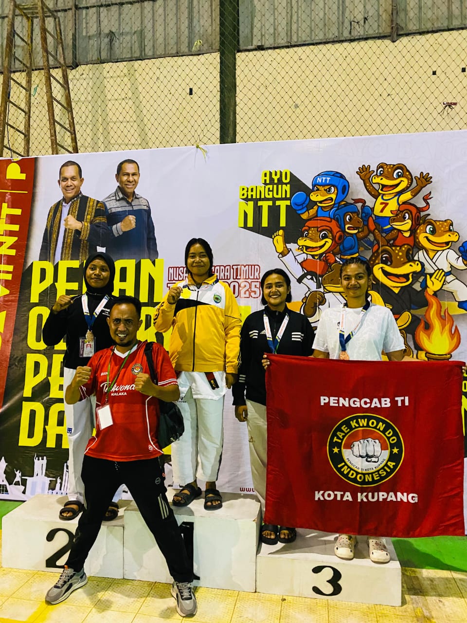 Atlet Taekwondo Ikut POPDA Di Kupang, Berhasil Hadiahkan 1 Medali Emas dan Perunggu Untuk Rai Malaka