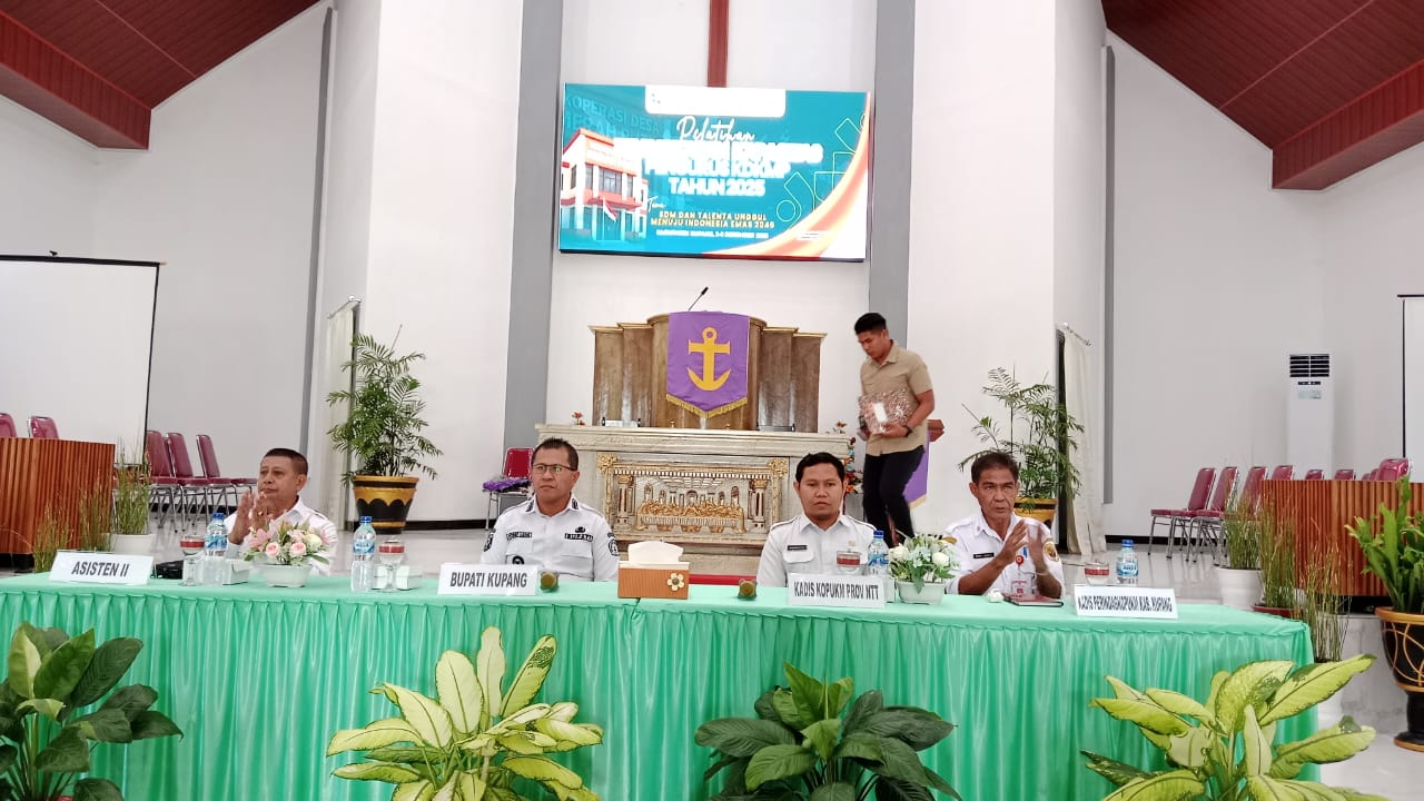 Bupati Yosef Lede, Buka Pelatihan Kapasitas Pengurus Koperasi Merah Putih