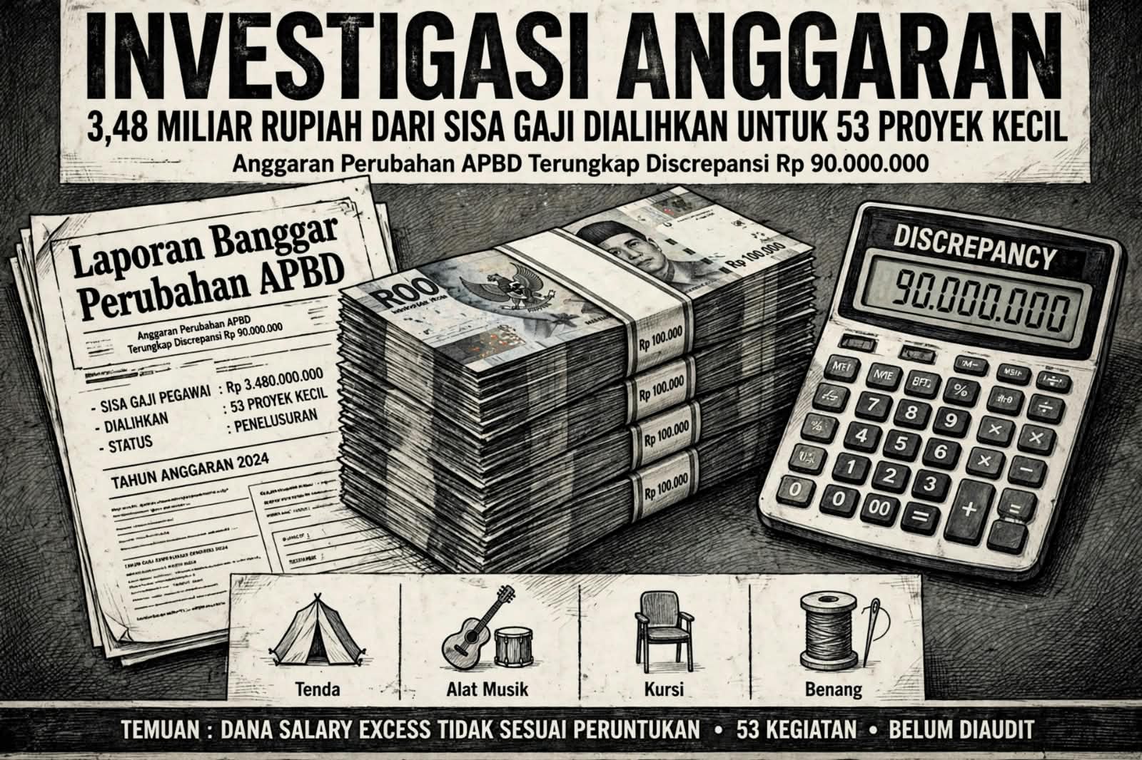 Penjabaran 3,5 Miliar Terungkap, Ada Selisih 90 Juta