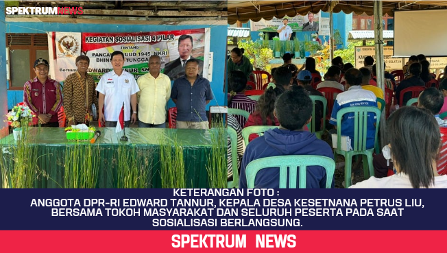 Realisasikan Tugas Legislasi, Sosialisasi Empat Pilar Dari Edward Tannur Menuai Respon Positif