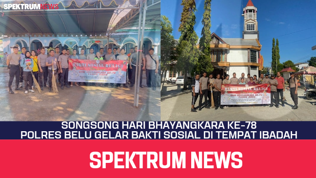 Sambut HB Ke-78, Polres Belu Serentak Adakan Baksos Di Tempat Ibadah, Ini Tujuannya
