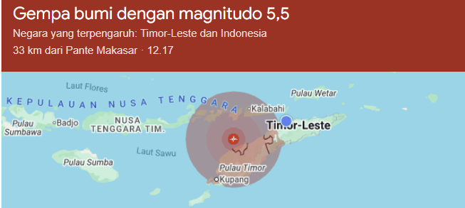 Gempa Guncang TTU NTT, Akibat Tumbukan Lempeng Indo-Australia