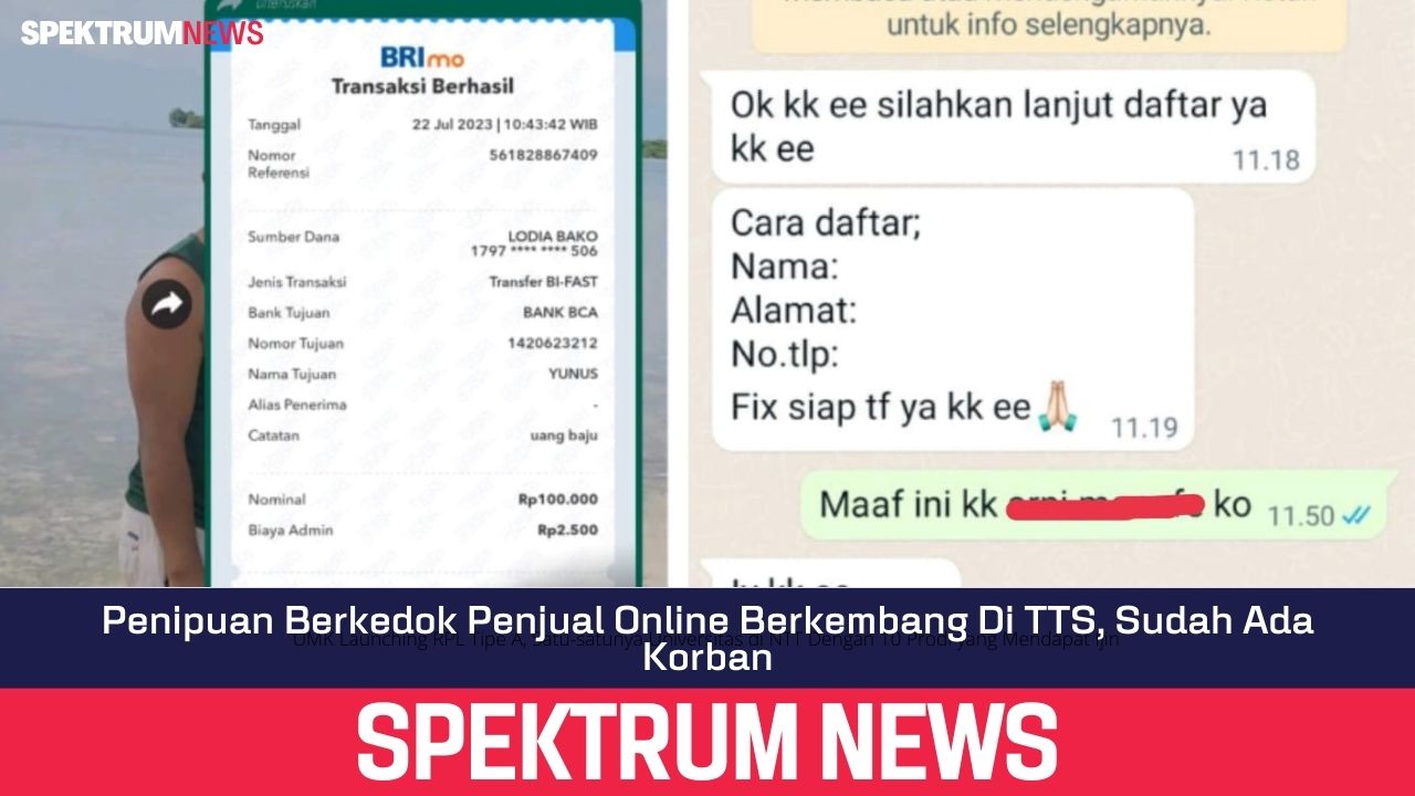 Penipuan Berkedok Penjual Online Berkembang Di TTS, Sudah Ada Korban