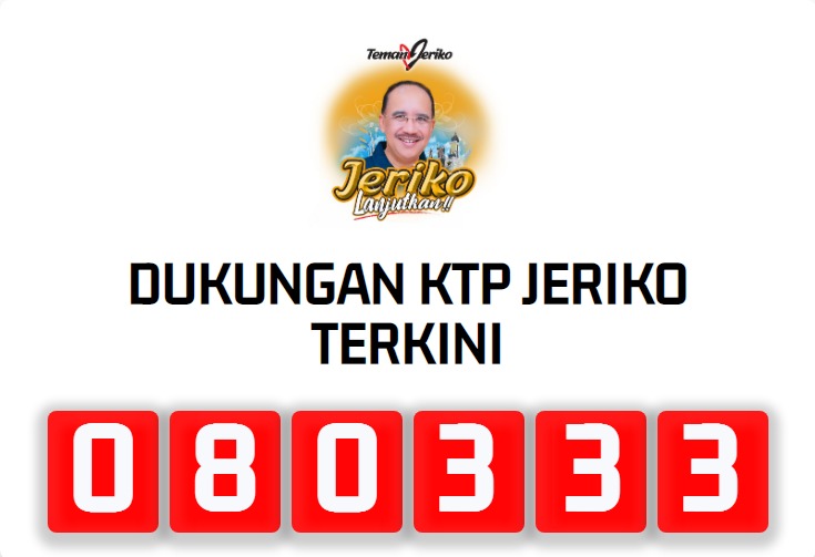 Waw.. Mendekati Seratus Ribu KTP. Dukungan  Untuk JERIKO Maju Pilkada Kota Kupang Terus Mengalir
